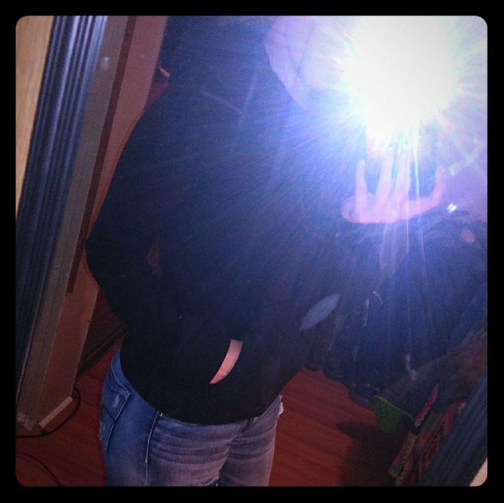 XS Divided Black Hoodie - Picture 1 of 6
